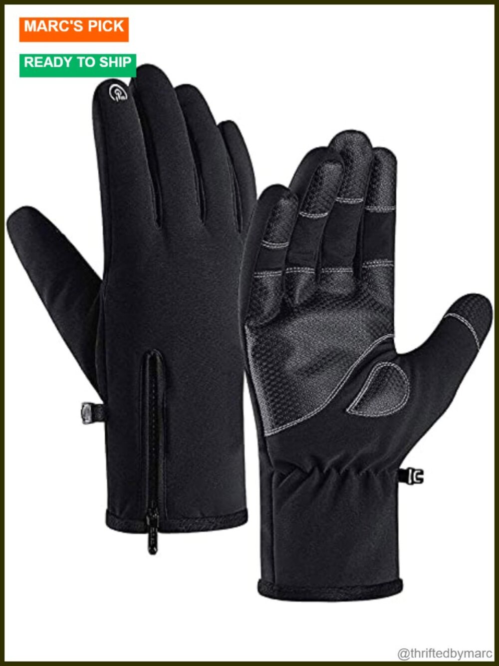 Waterproof Winter Gloves -30℉ Warm Windproof Touchscreen Gloves for Men Skiing